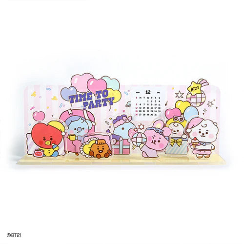 ACRYLIC STAND CALENDAR PARTY BT21