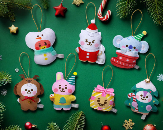 BABY ORNAMENT 7PCS SET HOLIDAY EDITION BT21