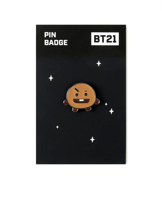 PIN BADGE NEGRO BT21
