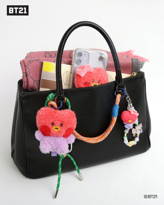 BASIC MASCOT ROPE PLUSH KEYRING MININI BT21