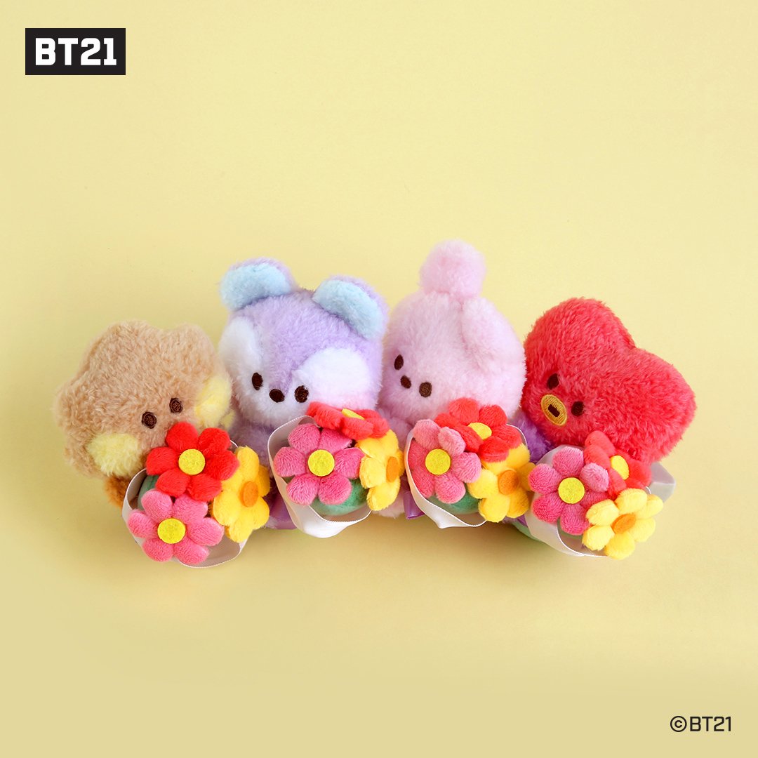 BOUQUET PLUSH KEYRING MININI BT21