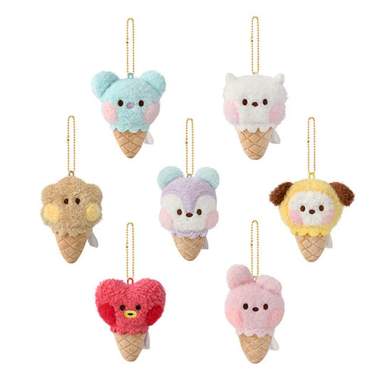 ICE CREAM PLUSH KEYRING MININI BT21