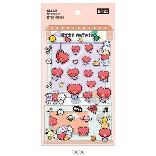 STICKER CLEAR MININI BT21