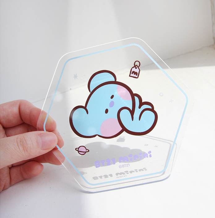 ACRYLIC COASTER MININI HEXAGON BT21