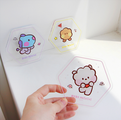 ACRYLIC COASTER MININI HEXAGON BT21