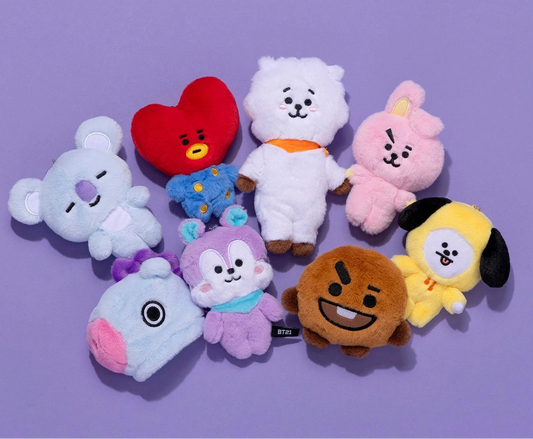 BASIC PLUSH MASCOT KEYRING BT21