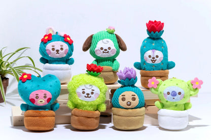 [LITTLE FRIENDS] BABY CACTUS KEYRING BT21