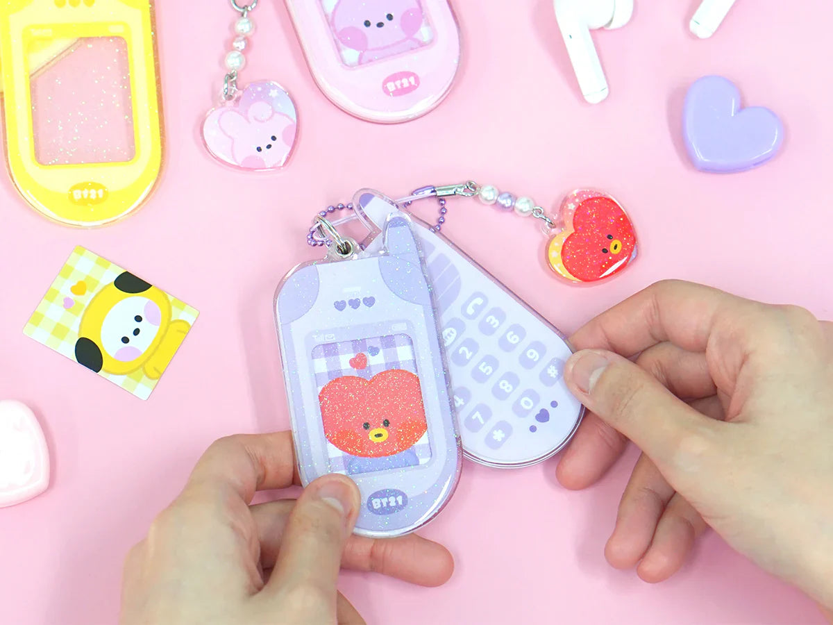 RETRO PHONE KEYRING MININI BT21