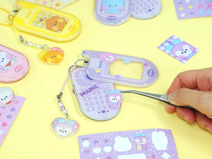 RETRO PHONE KEYRING MININI BT21