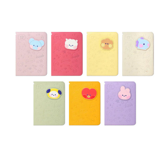 PASSPORT CASE LEATHER PATCH MININI BT21