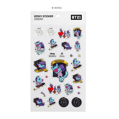 STICKER EPOXY ZODIAC BT21