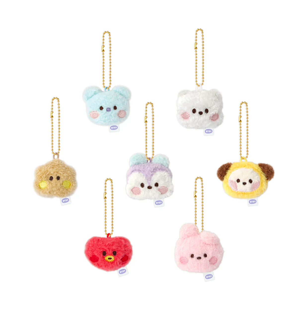 FACE PLUSH KEYRING MININI BT21