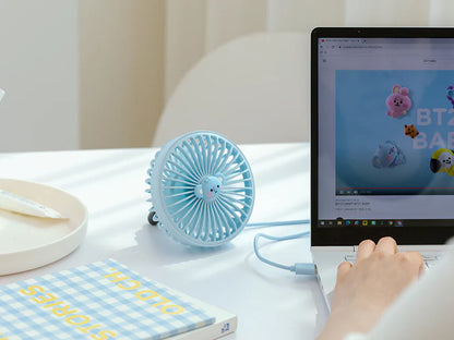 BABY PORTABLE LED USB FAN BT21