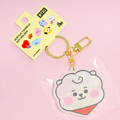 ACRYLIC TWINKLE KEYRING BT21