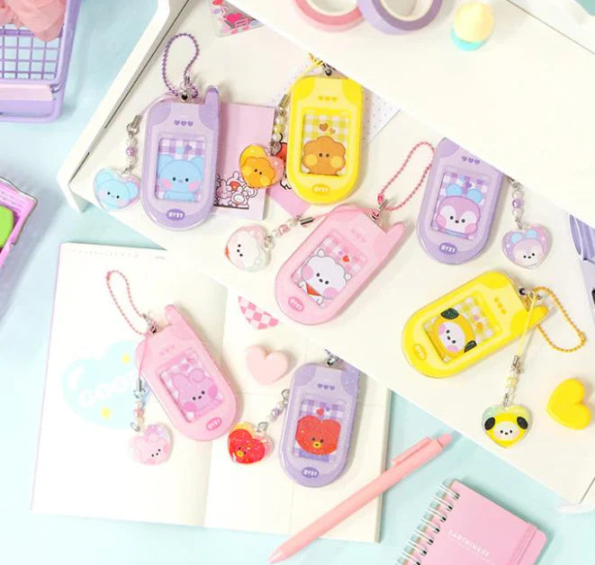 RETRO PHONE KEYRING MININI BT21