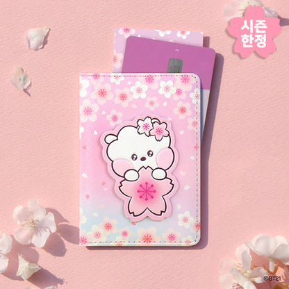 [CHERRY BLOSSOM] CARD CASE LEATHER PATCH BT21