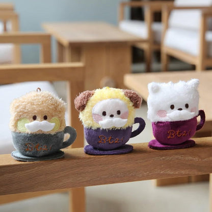 LATTE PLUSH KEYRING BT21