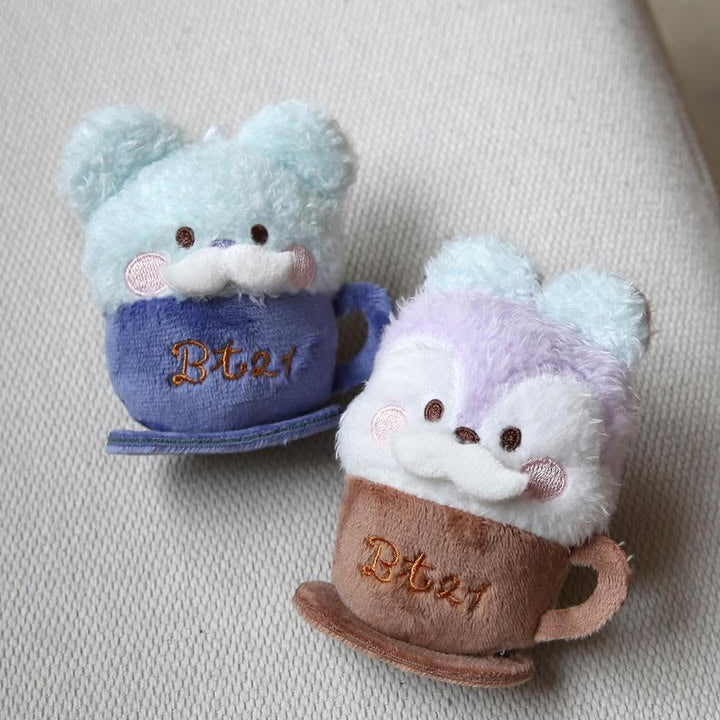 LATTE PLUSH KEYRING BT21