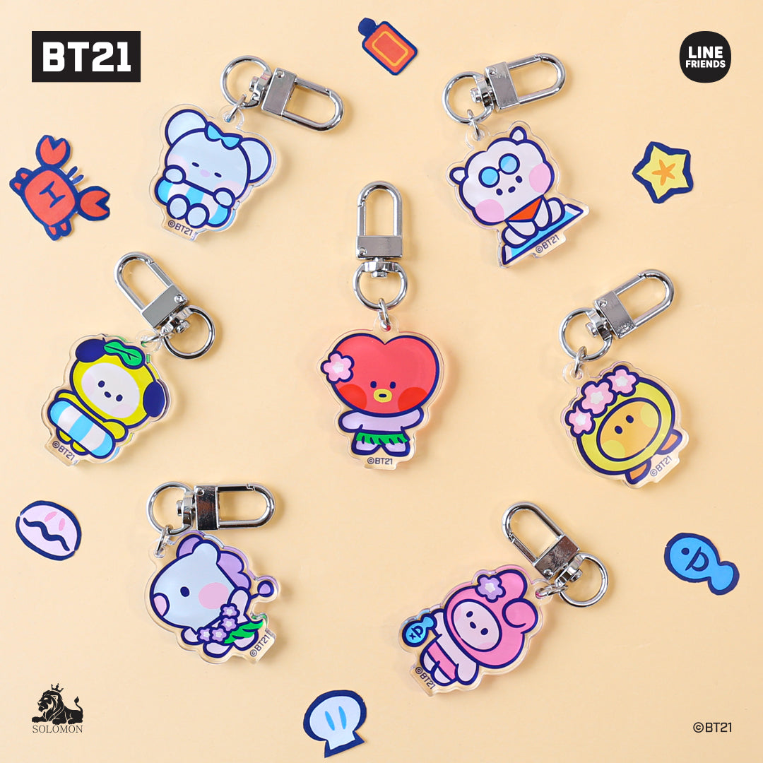 ACRYLIC KEYRING SUMMER MININI BT21