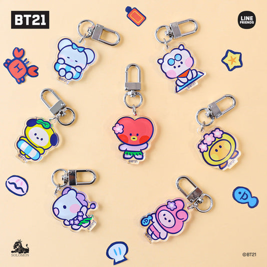 ACRYLIC KEYRING SUMMER MININI BT21