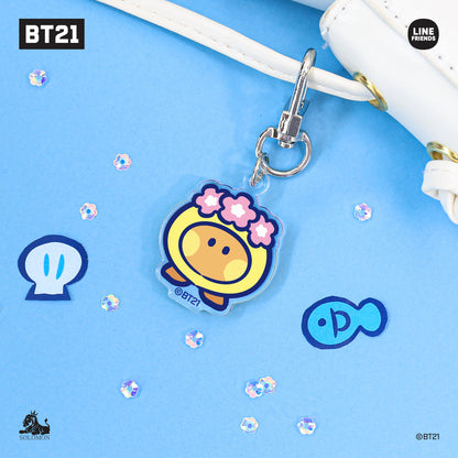 ACRYLIC KEYRING SUMMER MININI BT21