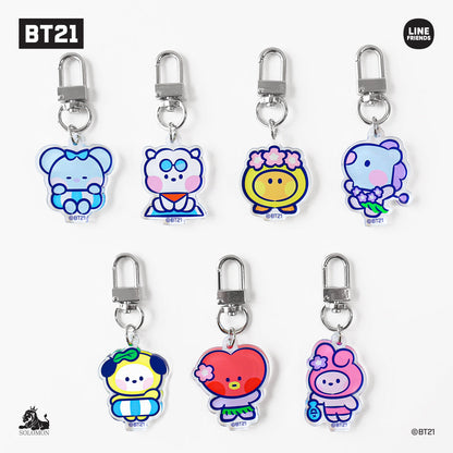 ACRYLIC KEYRING SUMMER MININI BT21