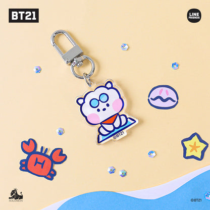 ACRYLIC KEYRING SUMMER MININI BT21
