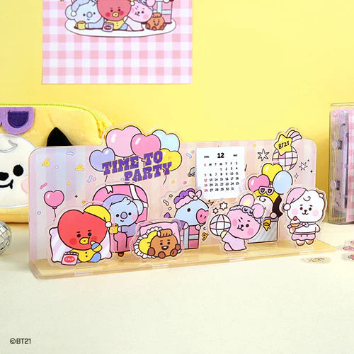 ACRYLIC STAND CALENDAR PARTY BT21