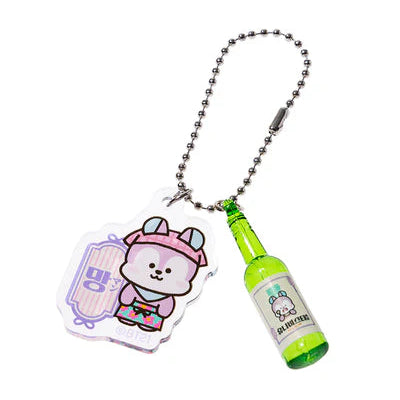 [UNIVERSTAR] KOREAN SOJU ACRYLIC KEYRING BT21