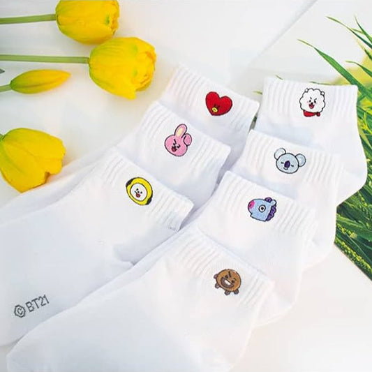 SOCKS EMBLEM LOGO BT21