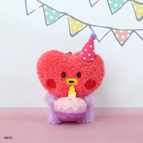 HAPPY TIME PLUSH KEYRING BT21
