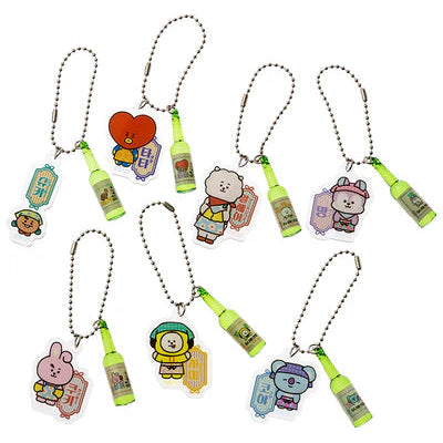 [UNIVERSTAR] KOREAN SOJU ACRYLIC KEYRING BT21