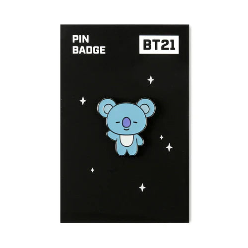PIN BADGE NEGRO BT21
