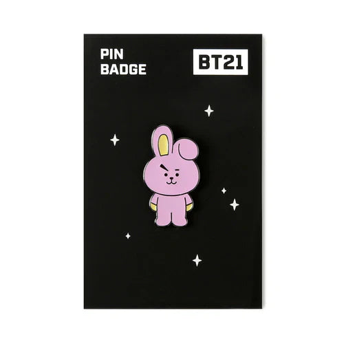 PIN BADGE NEGRO BT21