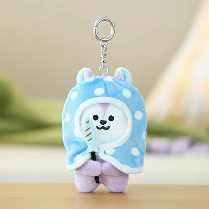 CAMPFIRE BLANKET PLUSH KEYRING BT21