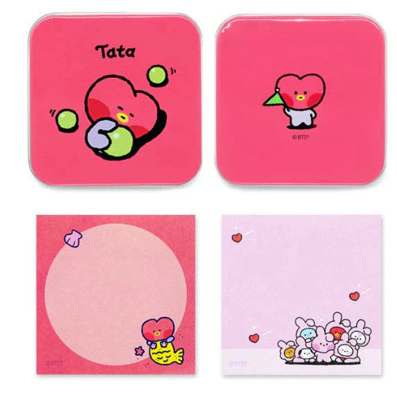 TIN CASE MEMO PAD MININI BT21