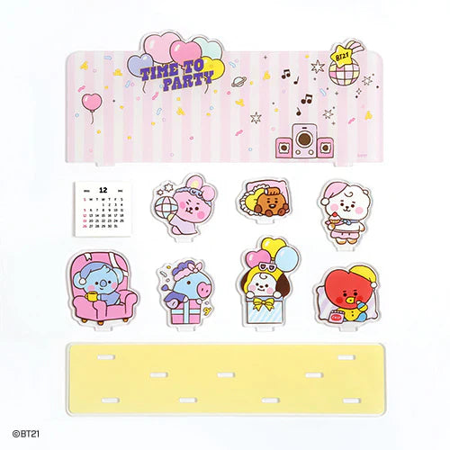 ACRYLIC STAND CALENDAR PARTY BT21