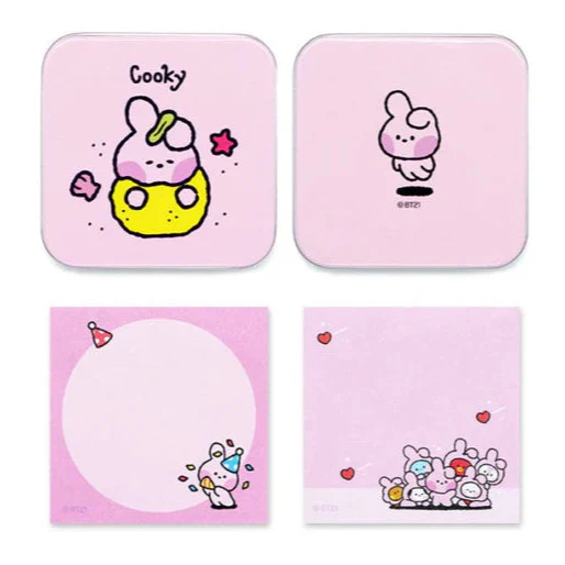 TIN CASE MEMO PAD MININI BT21