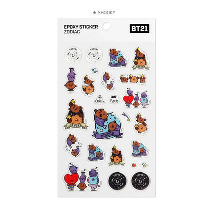 STICKER EPOXY ZODIAC BT21