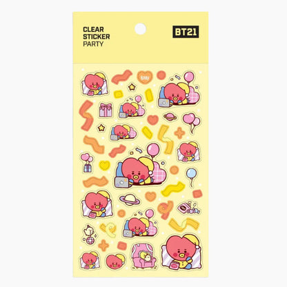[PARTY] STICKER CLEAR BT21