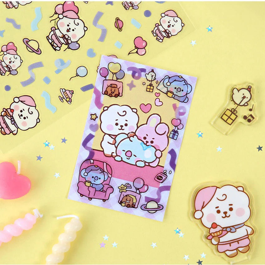 [PARTY] STICKER CLEAR BT21