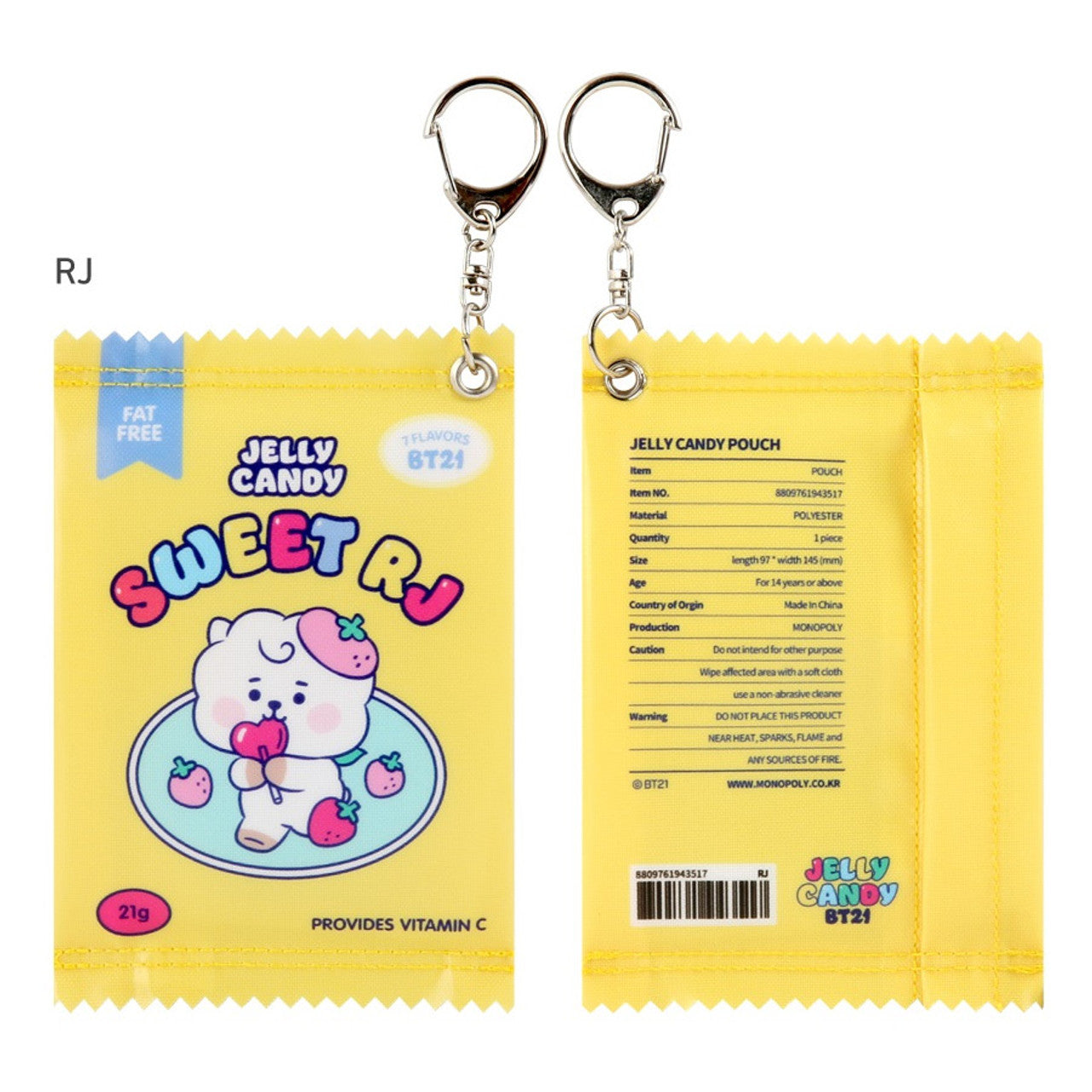 JELLY CANDY POUCH S KEYRING BT21