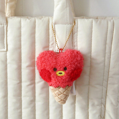 ICE CREAM PLUSH KEYRING MININI BT21