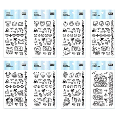 [SUMMER SKY] STICKER TATTOO BT21
