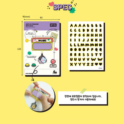 ACRYLIC PINBADGE MININI BT21