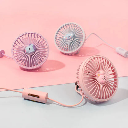 BABY PORTABLE LED USB FAN BT21