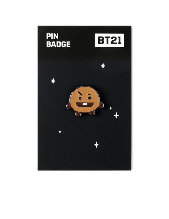 PIN BADGE NEGRO BT21
