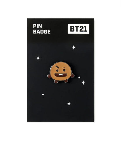 PIN BADGE NEGRO BT21