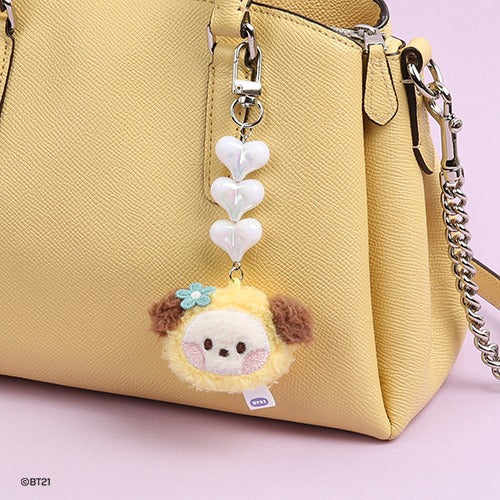 FACE BEADS PLUSH KEYRING MININI BT21