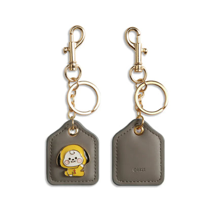 LEATHER METAL KEYRING BABY BT21
